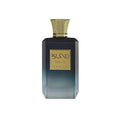 A sleek bottle of Khadlaj Island Dreams fragrance displayed against a bright, tropical-inspired background, evoking turquoise waters, sunny skies, and a fresh island atmosphere. The design reflects a vibrant and refreshing scent profile with citrus, ginger, and warm musky undertones. 100% original at civet in Egypt.